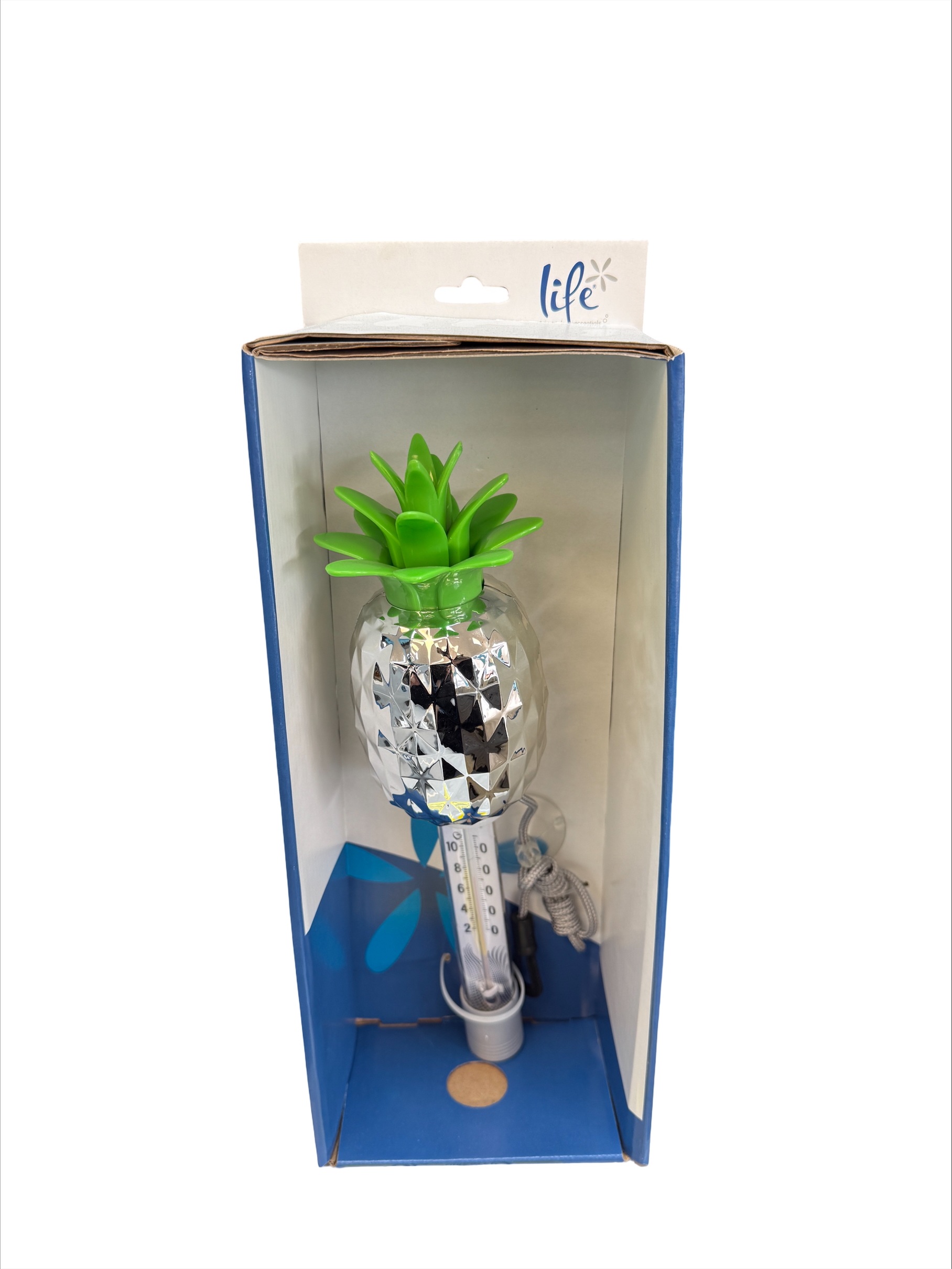 Pineapple Chrome Thermometer